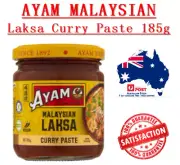 NEW Ayam Malaysian Laksa Curry Paste 185g + Free Ship 雄鸡牌-马来西亚风味叻沙咖喱酱