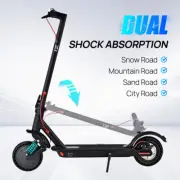Foldable E Bike w/ Shock Absorption Portable Electric Scooter 900W 40KM/H 50KM