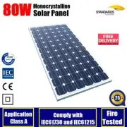 80W 12V MONO SOLAR PANEL HOME GENERATOR CARAVAN CAMPING POWER BATTERY CHARGING