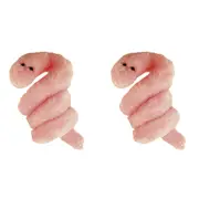 2x Giant Microbes Pox Virus Human Biology Soft Plush Cuddle Stuffed Toy Pink
