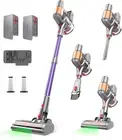 Cordless Vacuum Cleaner, 2 Batteries 120 Mins Runtime, 550W 45KPA Stick Vacuum w