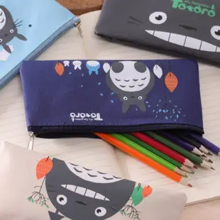 日韓可愛卡通龍貓筆袋 牛津布筆袋 男女學生文具袋 文具收納袋 整理袋 鉛筆袋 帆布筆袋 交換禮物✔