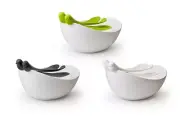 SPARROW SALAD BOWL WITH SERVERS_Green