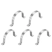 5Pcs 3-1/2" (89mm) Rigid Pipe Strap 2 Hole U Bracket Thicken Conduit Tube Clamp