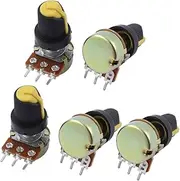 Aexit 5 (Potentiometer) Pcs B250K 250K Ohm 3 Terminals Rotary Audio B Type (90ry216qf333) Potentiometer Pot