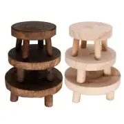 Wooden Plant Stand Flower Pot Base Holder Stool Indoor Garden Plant Stand Shelf