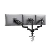 HUANUO Triple Monitor Mount for 13-27 inch Computer Screens,3 Monitor Desk Mount