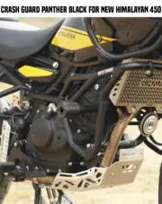 "CRASH GUARD WITH SLIDER, BLACK" FIT FOR ROYAL ENFIELD NEW HIMALAYAN 450