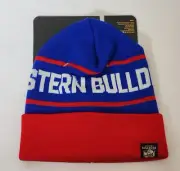 Western Bulldogs AFL AFBUL0265 Adults Merino Wool Team Based Beanie Aust Made