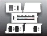 White AC Heater Control Switch Overlay for 1987-1991 Jeep Wrangler YJ