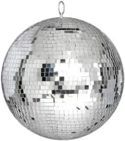 Mirror Disco Ball Silver Disco Ball DJ Lighting Party Pub Dance Stage Light 20cm