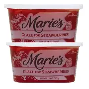 Marie's Pie Glaze for Strawberry for Pies, Cakes, Tarts, Parfaits, Sundaes 14 Oz