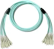 VJSUWI Armoured Fibre Optic Patch Cable 6 Cores 150-300M OM3 MM 200M 250M 6C SC LC FC STA Multimode 6 Fiber Optical Jumper Cable ftth (250m LC-LC)