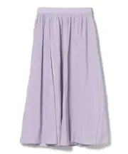 (ASK availability First) BEAM Midi length gathered flare skirt New