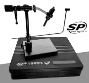 2025 South Pacific VORTEX Fly Fishing Tying Vise with flat-base cradle and case