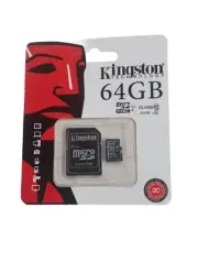 Kingston 64GB Micro SD Memory Card 64G SDHC Class 10 UHS-I TF w/ SD Adapter