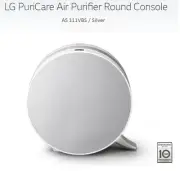 NEW LG Puricare Air Purifier AS111VBS 6 Level Totalcare PM 1.0 Micro Fine Dust