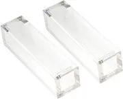 Toddmomy 2Pcs Transparent Acrylic Storage Box for Dice Clear Magnetic Dice Case Versatile Organizer for Game Accessories Smooth Surface present for Friends and Family