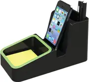 Esselte Smart Caddy Desk Accessory Black Handy Sticky Note Storage Section