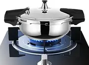 [Generic] Small Pressure Cooker,2 Liter Pressure Canner Cookware - Stainless Steel Pressure Oyster Fish Pot, Fast Cooking Pressure Canner Cookware For Pressure Foodie Steaming