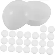 30pcs Ball De Game Gumball Picking Balls for Party Raffle Bolas Open Ball for Sphere Party Balls Party Supplies Activity Party Balls Party Activity Props PVC White VICASKY