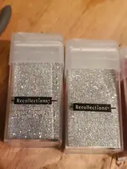 2x New Reflections EXTRA Fine Silver Glitter 1.5 Oz 42.5 Gram Square Resealable