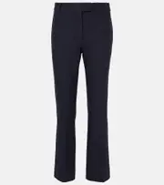 ['S Max Mara] 'S Max Mara Fatina cropped straight pants UK 14 black