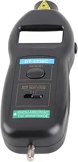 Digital Photo Tachometer, Measurement Speed Tach Meter, Small and Light, LED Visible Red Light Beam, 0.5-19999rpm, for Automobile Maintenance