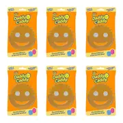 6PK Scrub Daddy Sponge Caddy Kitchen Sink Sponge Holder w/ Secure 2 Suction Cups