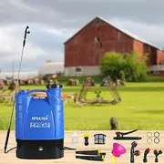 EZONEDEAL Electric Sprayer with USB Rechargeable Handle, Water Pump Sprayer, Potable Garden Sprayer with Telescopic Wand, Plant Sprayer for Yard Lawn Plants, Nozzle Makes The Spray More Delicate