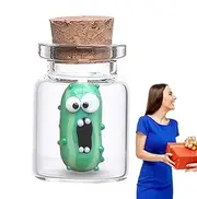 Miniature Pickle Screaming In A Bottle | Pickle Jars Screaming In - Small Pickles Screaming In A Bottle, Funny Emotional Support Pickle P