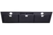 Schweigen 90cm Silent 1600m3/hr Black Steel Undermount Rangehood UM1170-9BSP