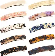 Amariver Hair Barrettes for Women 10PCS Hair Clips Non Slip French Clip Barrettes Fashion Accessories for Women Girls