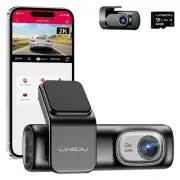 D200 2K Dash Cam Front and Rear Built-in GPS WI-FI 0.96" LCD Screen Car Camer...