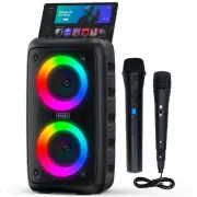 Karaoke Machine for Adults and Kids,Peski Portable Bluetooth Speaker with 1 W...