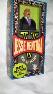 JESSE VENTURA MAN OF ACTION GOVERNOR OF MINNESOTA WRESTLING ACTION FIG NEW 1999