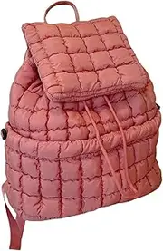Puffer Backpack, Nylon Puffy Gym Bag, Casual Daypack, Lightweight Backpack, Stylish Bookbag for College Sports Work Travel
