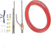 Pressure Washer Sandblasting Kit, Wet Abrasive Sandblaster Attachment, Power Washer Sandblasting Nozzle Replacement Kit, 1/4 Inch Sandblaster Kit (Red)