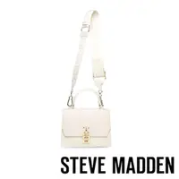 在飛比找momo購物網優惠-【STEVE MADDEN】BTUCCA 皮革金鎖斜背包(米