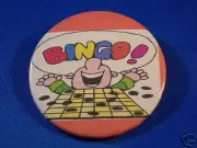 BINGO - HAPPY GUY WINNER Button pin pinback badge NEW!