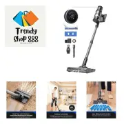 Cordless Vacuum Cleaner, Wet Dry Vacuum and Mop Combo All in one, 45Kpa Sucti...