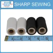 SPUN POLYESTER SERGER & QUILTING THREAD, BLACK & WHITE