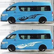 2x 2m Caravan Motorme Camper Van Graphics Stickers Decals Vito Transit yu-25# - (Color Name:)