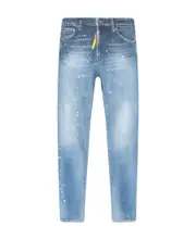 Dsquared2 Paint Splatter Effect Straight-Leg Jeans IT50,IT44 Blue