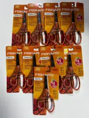 FISKARS BLUNT-TIP POINTED-TIP SCISSOR AGES 4+ 9PCS SET NEW!!!!