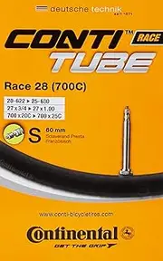 Continental Race 28 700 x 20-25c Road Bike Inner Tubes - 60mm Presta Valve (Pack of 5) - with Ano Adapters
