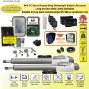 24V Solar Automatic Driveway Gate Opener ✔All Metal Gears ✔Wireless Keypad