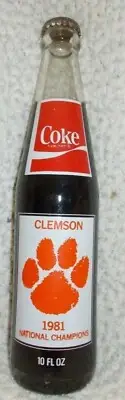 1981 Clemson Tigers University Coke Bottle National Champions ERROR