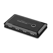 2 In 4 Out USB 3.0 Switch Computers Sharing Hub With 1.5m USB 3.0 Data Cable B
