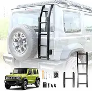 X-CAR Rear Ladder for Suzuki Jimny XL 5-Door 2023-2025 Protective Frame Tailgate Step Climbing Rack Exterior Accessories Aluminum Alloy Black
